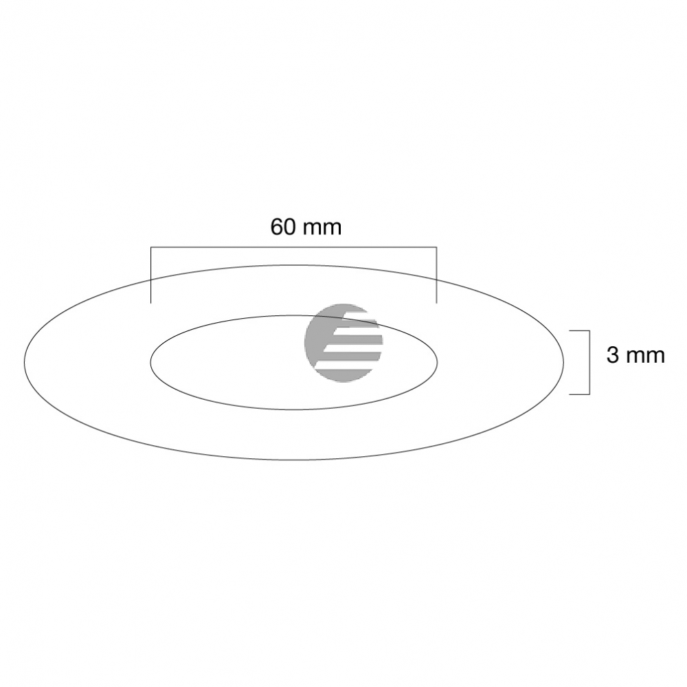 NEWSTAR ABDECKROSETTE SILBER FPMA-CRS6 60mm