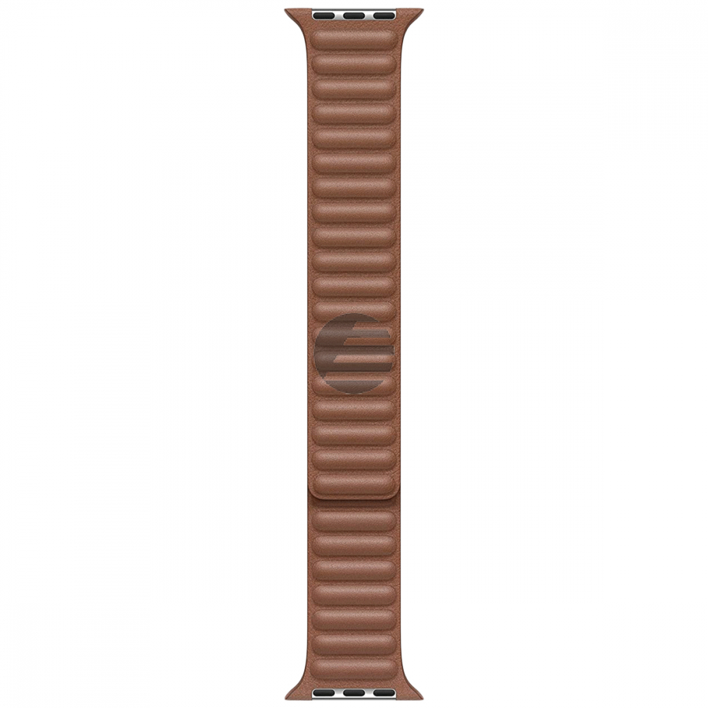 40mm Saddle Brown Leather Link - Large