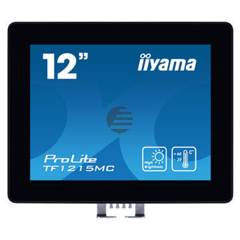 12,1" PCAP Bezel Free 10P Touch, 1024x768,  DisplayPort, HDMI, VGA, 450cd/m2 , 1000:1, USB Interface, Through Glass , IP65 front