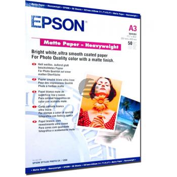 Epson Matte Paper Heavy Weight DIN A3 weiß 50 Seiten (C13S041261)