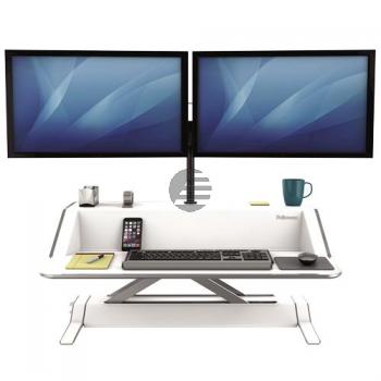 Fellowes Schreibtisch Sitz-Steh Workstation weiß (0009901)