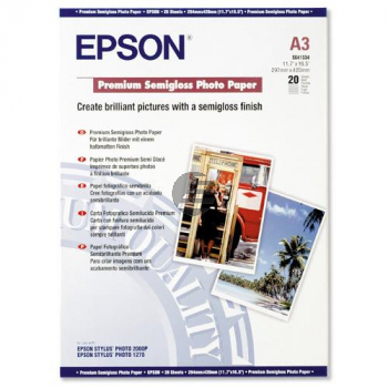 Epson Premium Semigloss Photo Paper DIN A3 weiß DIN A3 (C13S041334)