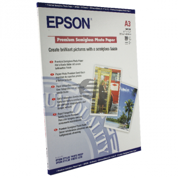 Epson Premium Semigloss Photo Paper DIN A3 weiß DIN A3 (C13S041334)