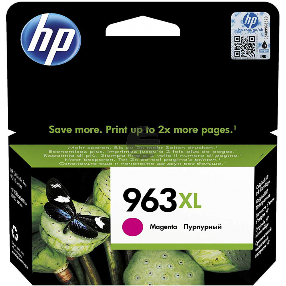 HP Tintenpatrone magenta HC (3JA28AE#BGX, 963XL)