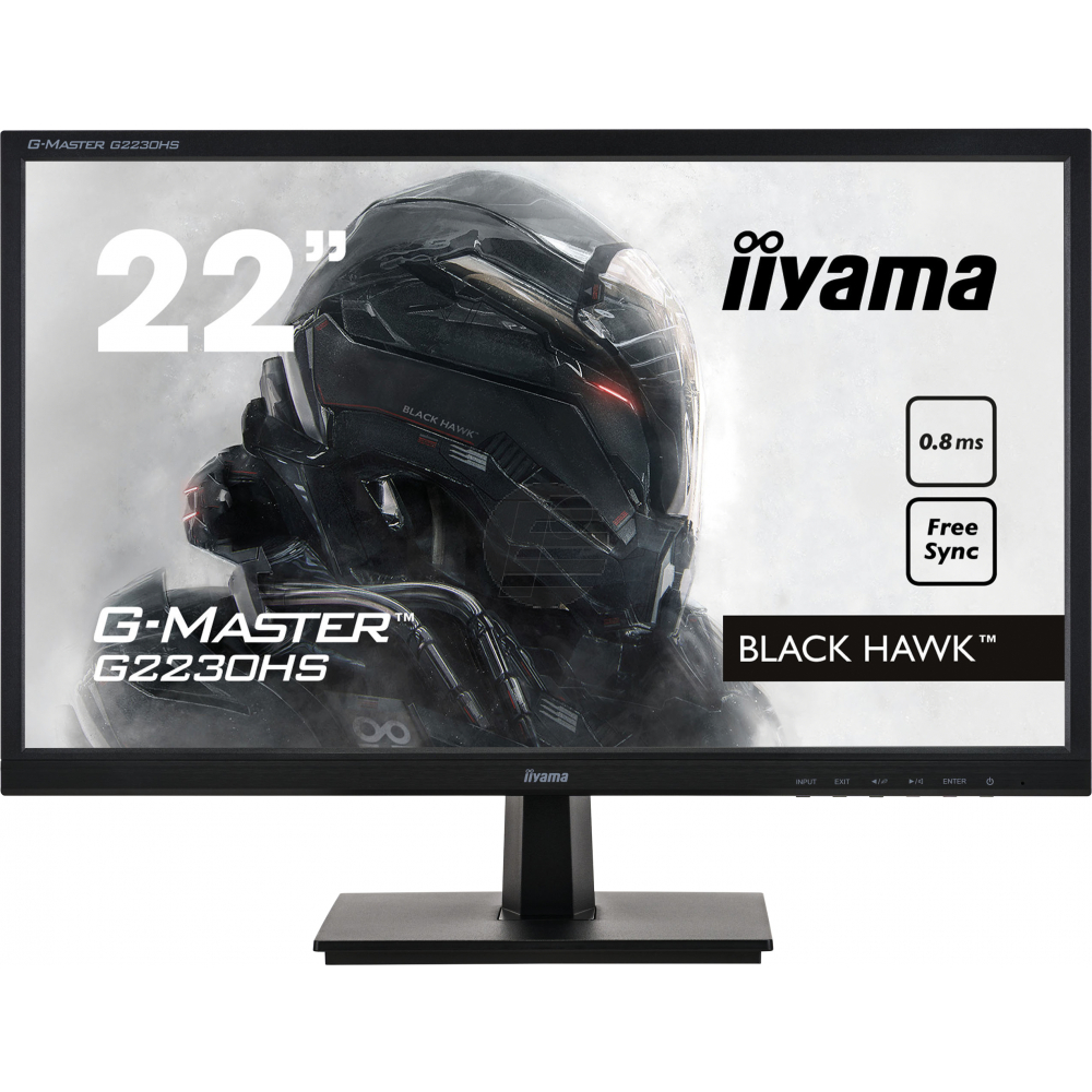 21,5" Gaming, G-Master Black Hawk, FreeSync, 1920x1080@75Hz, 250cd/m2, 0,8ms, Black Tuner